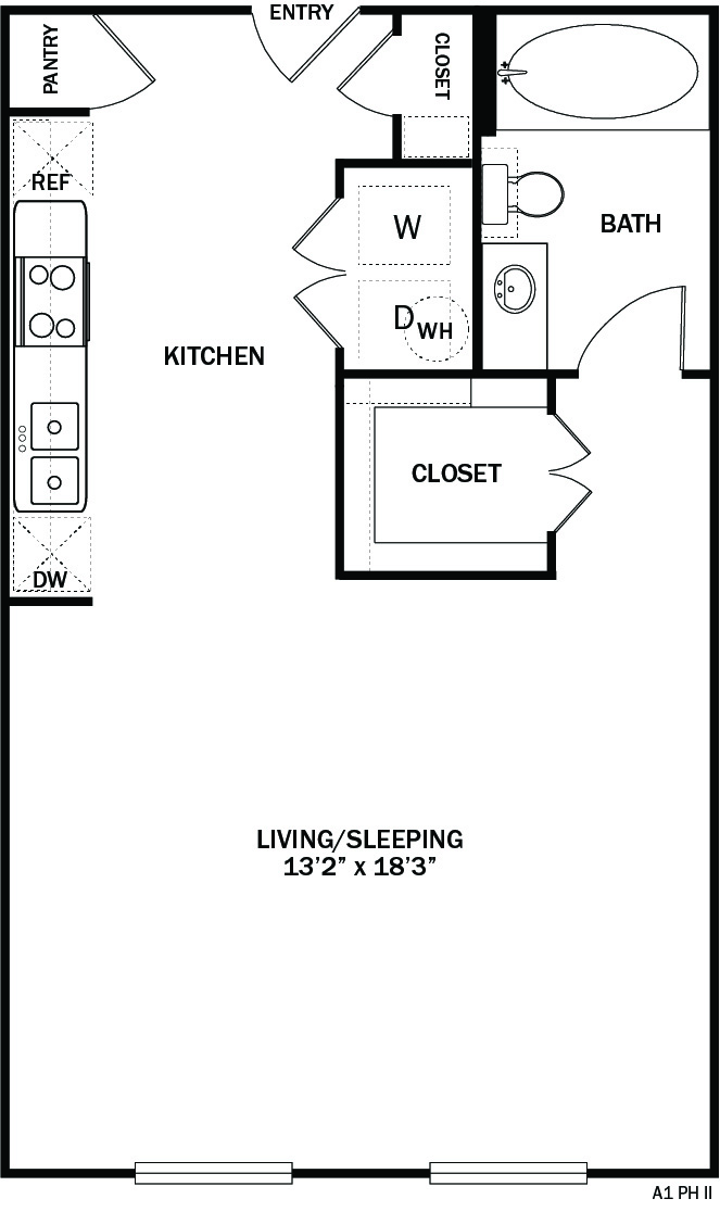 Floor plan layout diagram for 0A